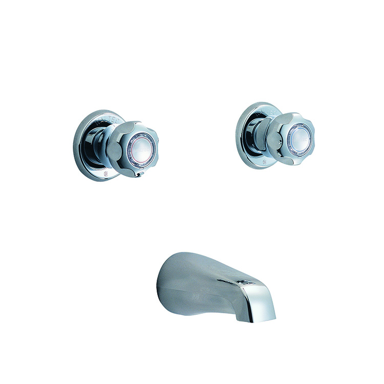 17F115 Two Handle Tub Only, fluted handles