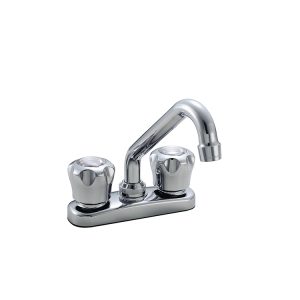 27W411LF - Two Handle Deck Laundry Faucet with fluted handles